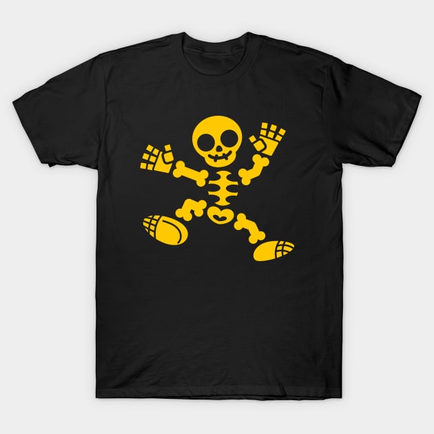 Skeleton Jig - Yellow Edition T-Shirt by JPenfieldDesigns